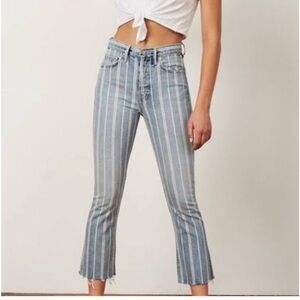 Boyish Stanley cropped Flare Jeans in “They made me a criminal”